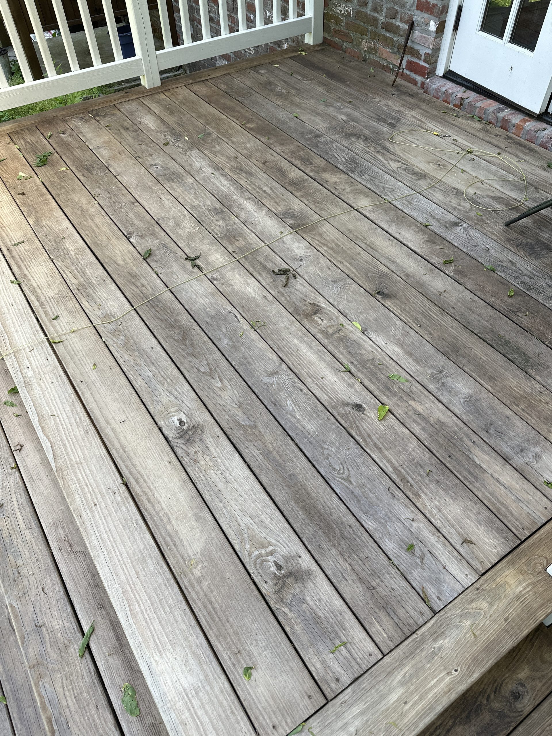 Deck Floor Staining Push Brush